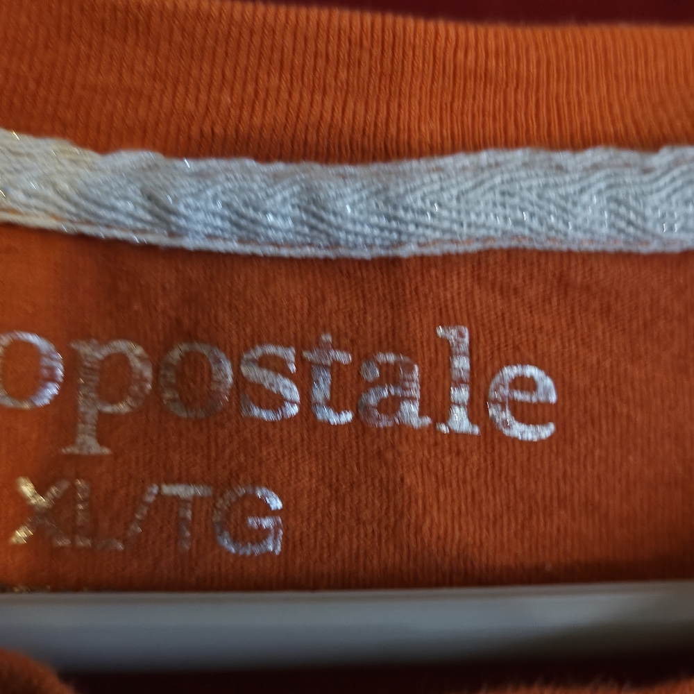 Aeropostale Women's Vibrant Orange Short Sleeve Tee